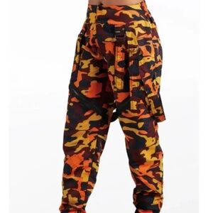 Orange Camouflage Pop Star Pants – Balera Dancewear, Size Small